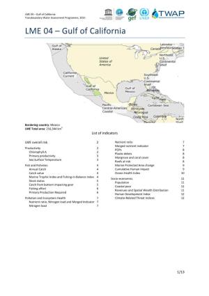 Gulf of California Transboundary Water Assessment Programme, 2015