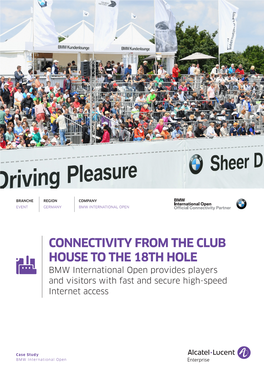BMW International Open's Case Study in English Find out How Organizers