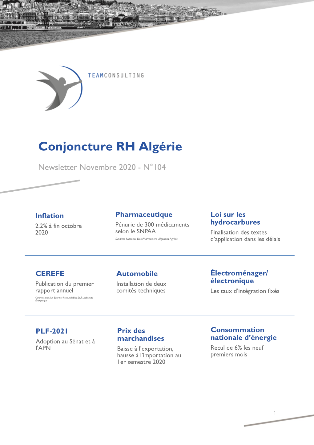 Conjoncture RH Algérie