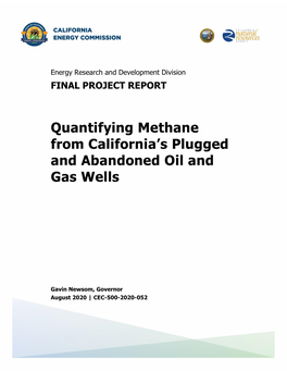 Quantifying Methane from California's Plugged and Abandoned Oil And