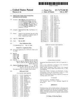 United States Patent (10) Patent No.: US 7,173,160 B2 Maesen Et Al