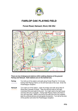 Fairlop Oak Playing Field