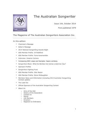 The Australian Songwriter Edition