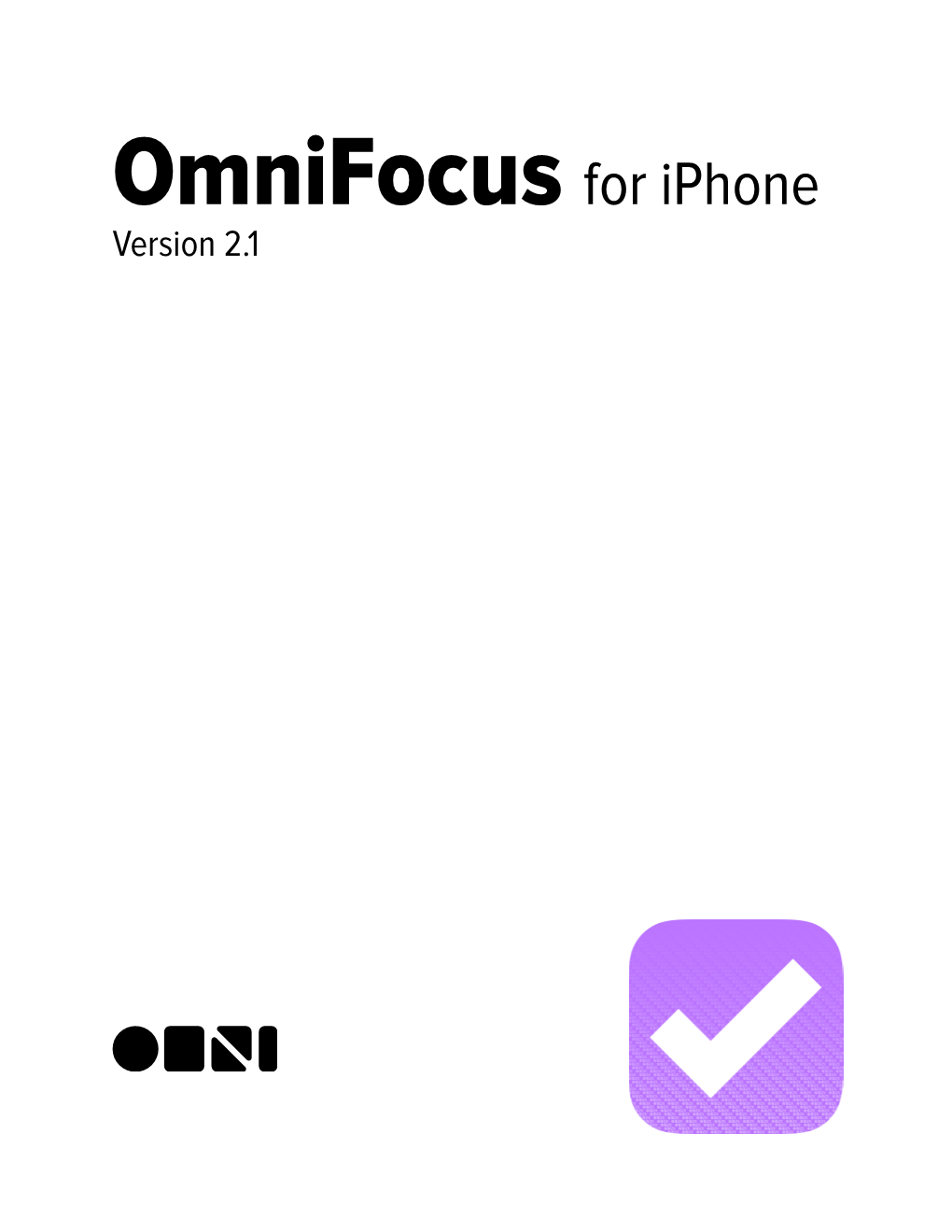 Omnifocus 2 for Iphone Manual
