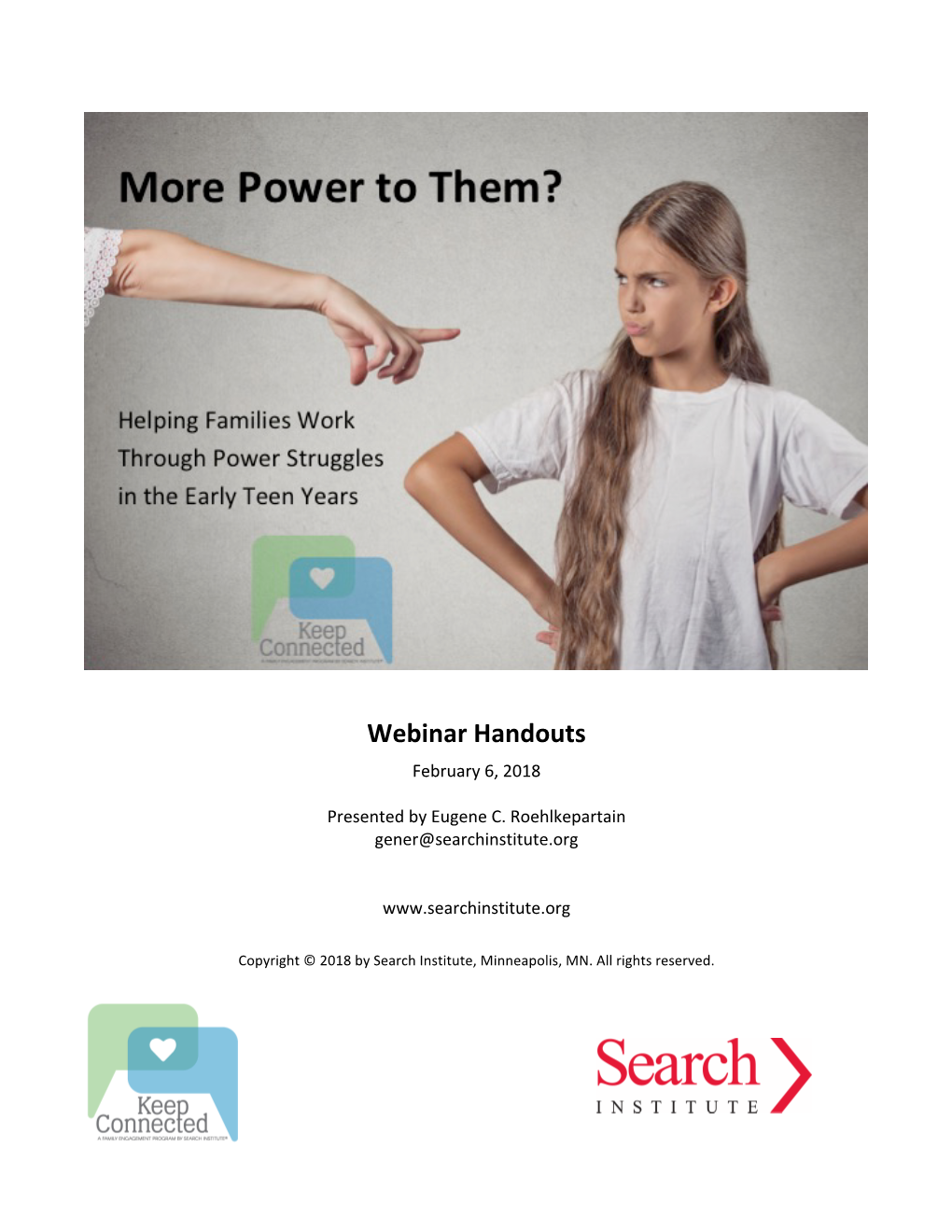 Webinar Handouts February 6, 2018