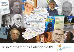 Irish Mathematics Calendar 2019