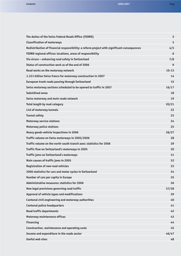 The Duties of the Swiss Federal Roads Office