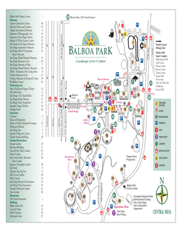 Balboa Park Map For