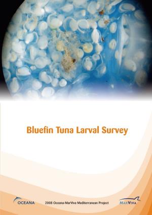 Bluefin Tuna Larval Survey 2008 Oceana-Marviva Mediterranean Project · 2008 Oceana-Marviva