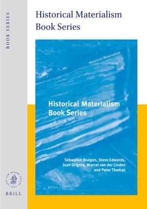 Historical Materialism Book Series