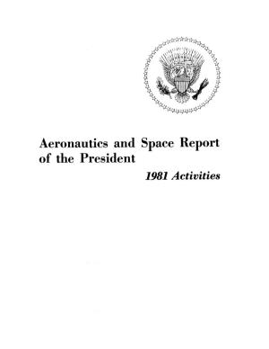 Aeronautics and Space Report of the President 1981 Activities