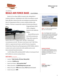 Beale Air Force Base : California