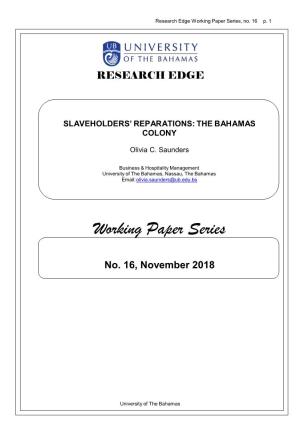 Slaveholders' Reparations: the Bahamas Colony