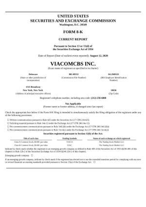 VIACOMCBS INC. (Exact Name of Registrant As Specified in Its Charter)