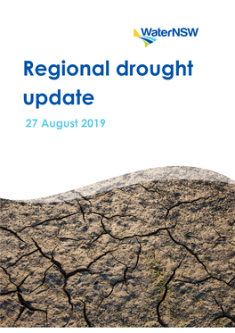 Regional Drought Update 27 August 2019
