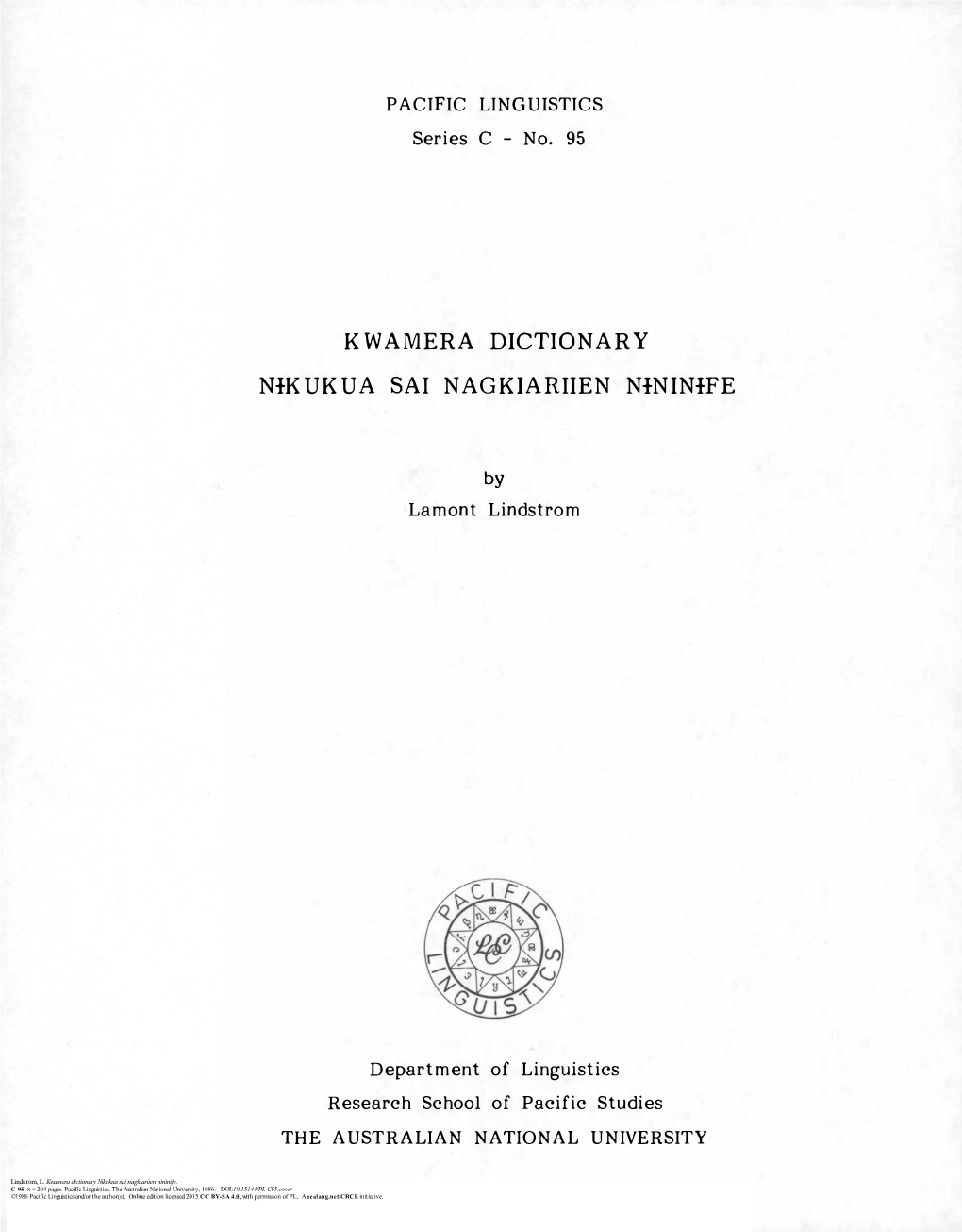 Kwamera Dictionary Nikukua Sai Nagkiariien Nininife