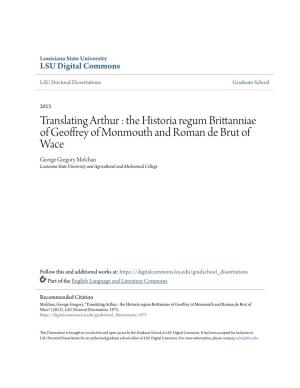 The Historia Regum Brittanniae of Geoffrey of Monmouth and Roman