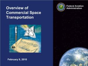 Overview of Commercial Space Transportation