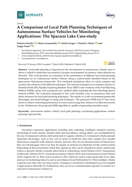 A Comparison of Local Path Planning Techniques of Autonomous Surface Vehicles for Monitoring Applications: the Ypacarai Lake Case-Study