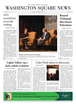 NYU's Daily Student Newspaper