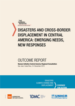 Disasters and Cross-Border Displacement in Central America: Emerging Needs, New Responses