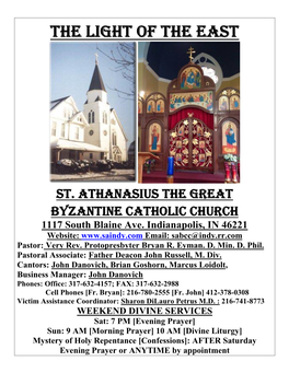 St Athanasius Bulletin 5.4.15 PASCHA