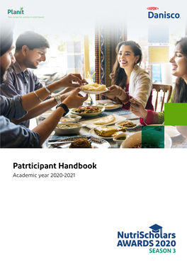 Patrticipant Handbook Academic Year 2020-2021 CONTENTS
