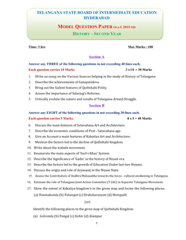 MODEL QUESTION PAPER (Wef 2015-16)