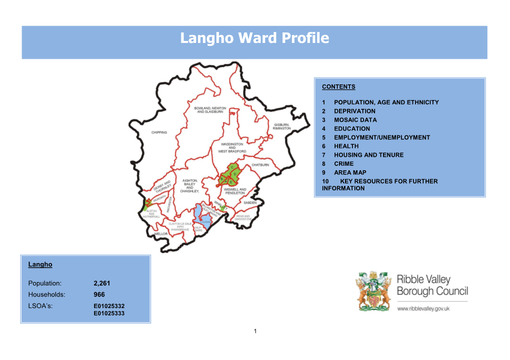 Langho Ward Profile