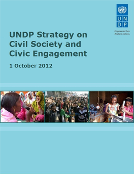 Strategy on Civil Society and Civic Engagement Page 0
