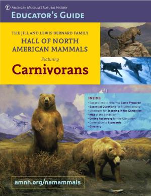 Hall of North American Mammals Educator's Guide