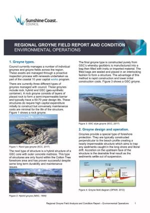 Regional Groyne Field Report and Condition Environmental Operations