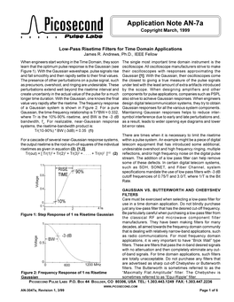 Application Note AN-7A Copyright March, 1999