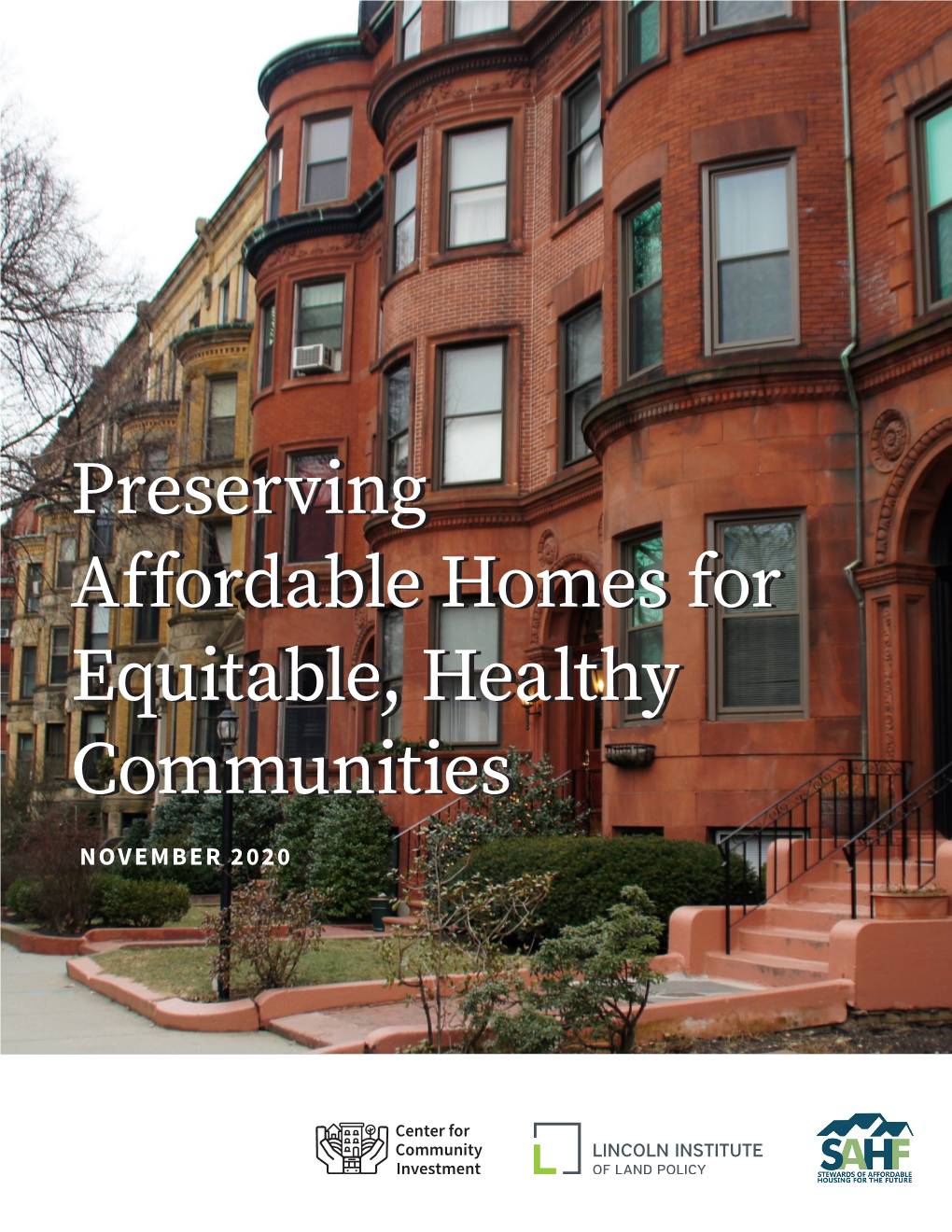 Preserving Affordable Homes for Equitable, Healthy Communities