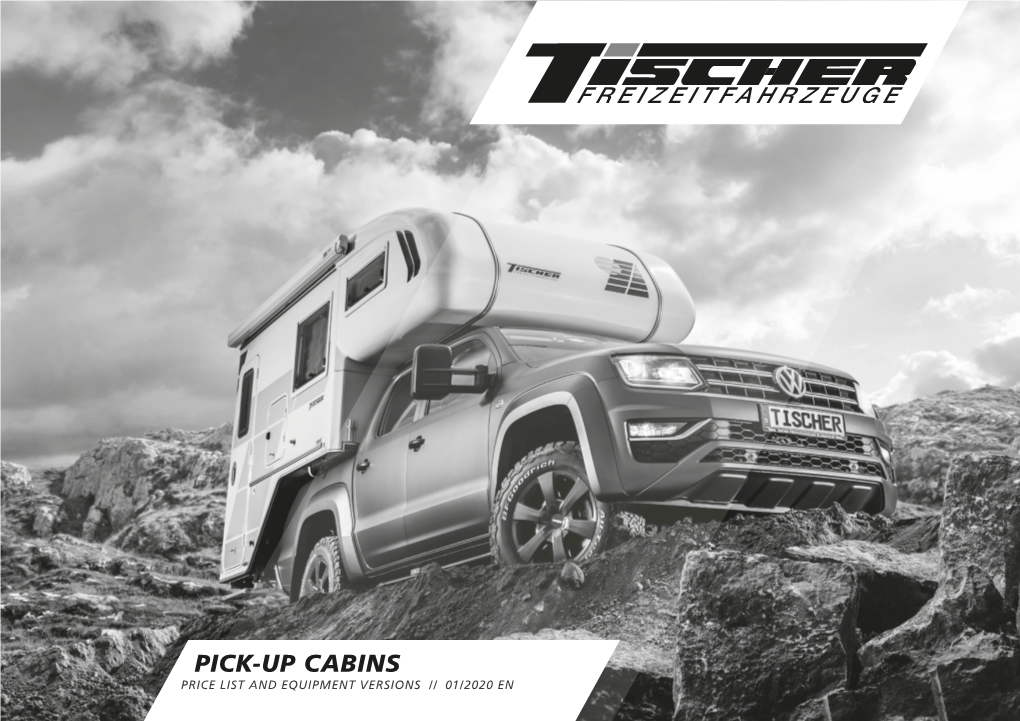 Pick-Up Cabins Price List and Equipment Versions // 01/2020 En Trail/Box 200 Trail/Box 220 /230 /230S Trail/Box 240 Trail/Box 250 / 275S