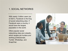 1. Social Networks