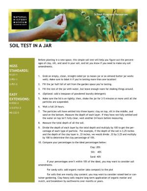 Soil Test in a Jar