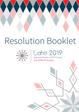 Resolution Booklet