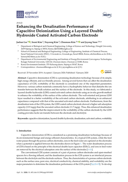 Enhancing the Desalination Performance of Capacitive Deionization Using a Layered Double Hydroxide Coated Activated Carbon Electrode