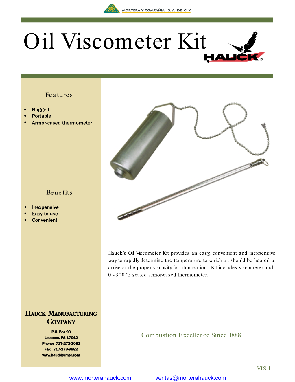 Oil Viscometer Kit