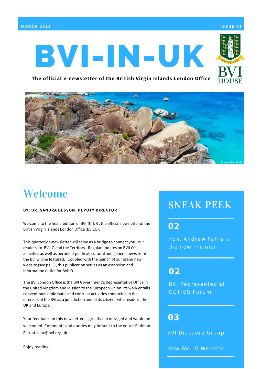 BVI London Office Newsletter Issue.1