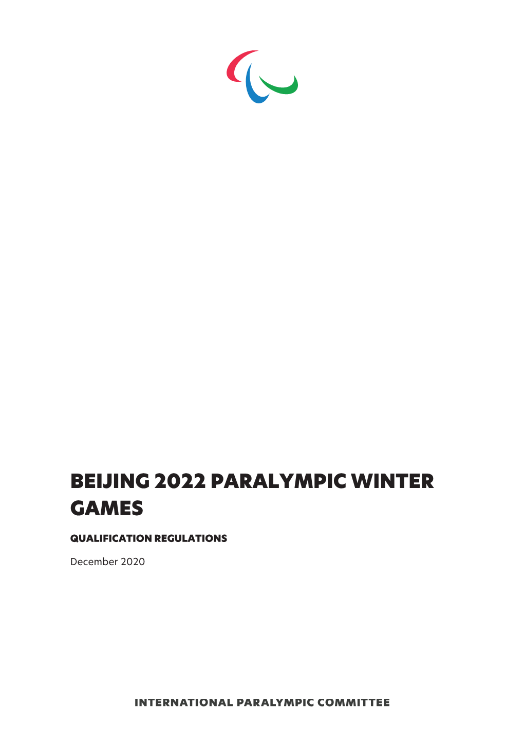 Beijing 2022 Paralympic Winter Games