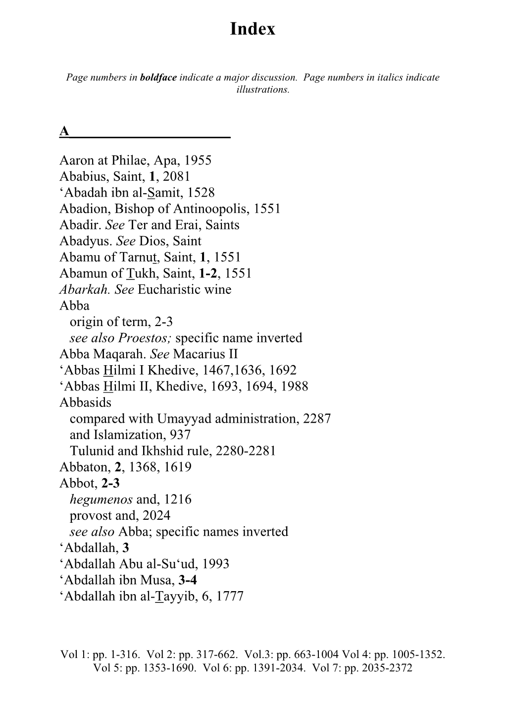 Abadah Ibn Al-Samit, 1528 Abadion, Bishop of Antinoopolis, 1551 Abadir