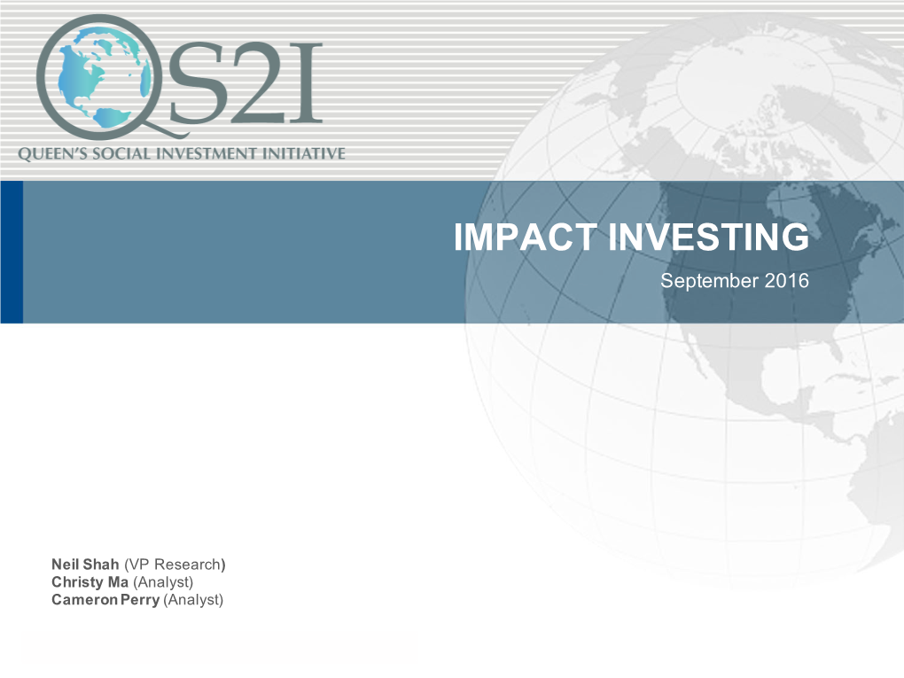 QS2I-Impact Investing (Updated)