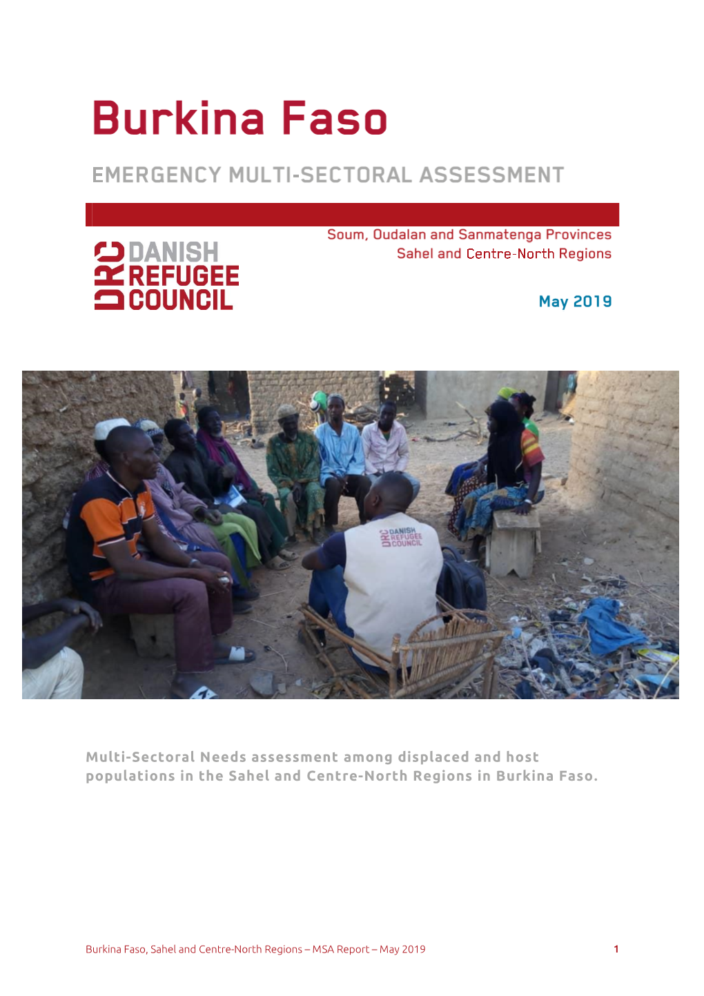 Multi-Sectoral Needs Assessment Among Displaced and Host Populations in the Sahel and Centre-North Regions in Burkina Faso
