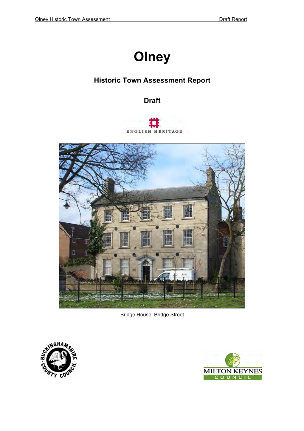 Historic Town Assessment Report Draft