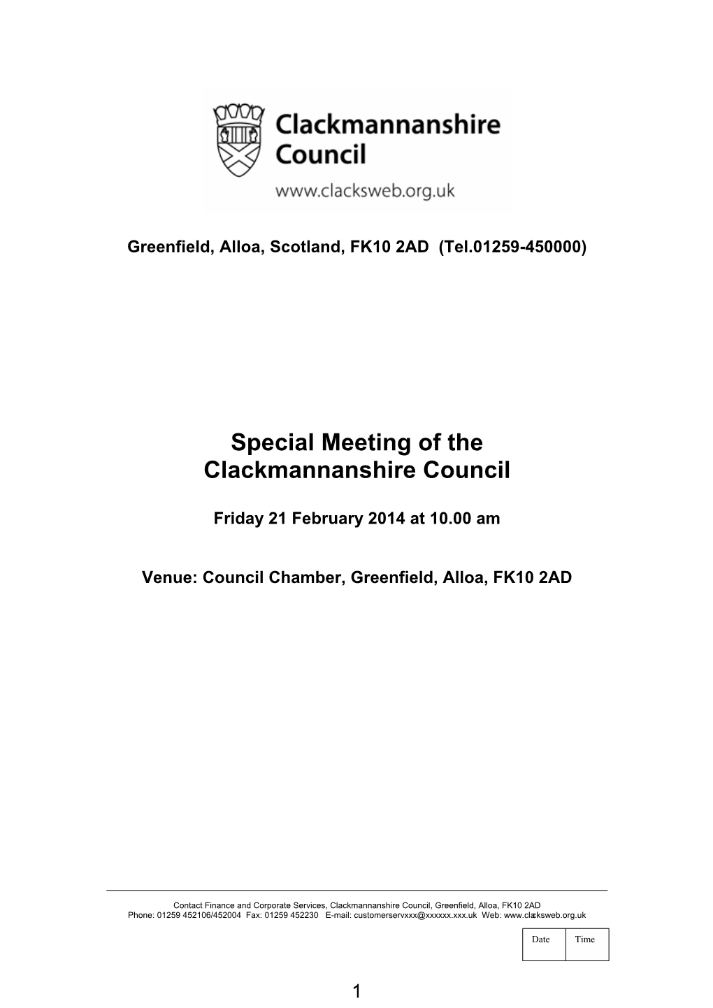 Clackmannanshire Council