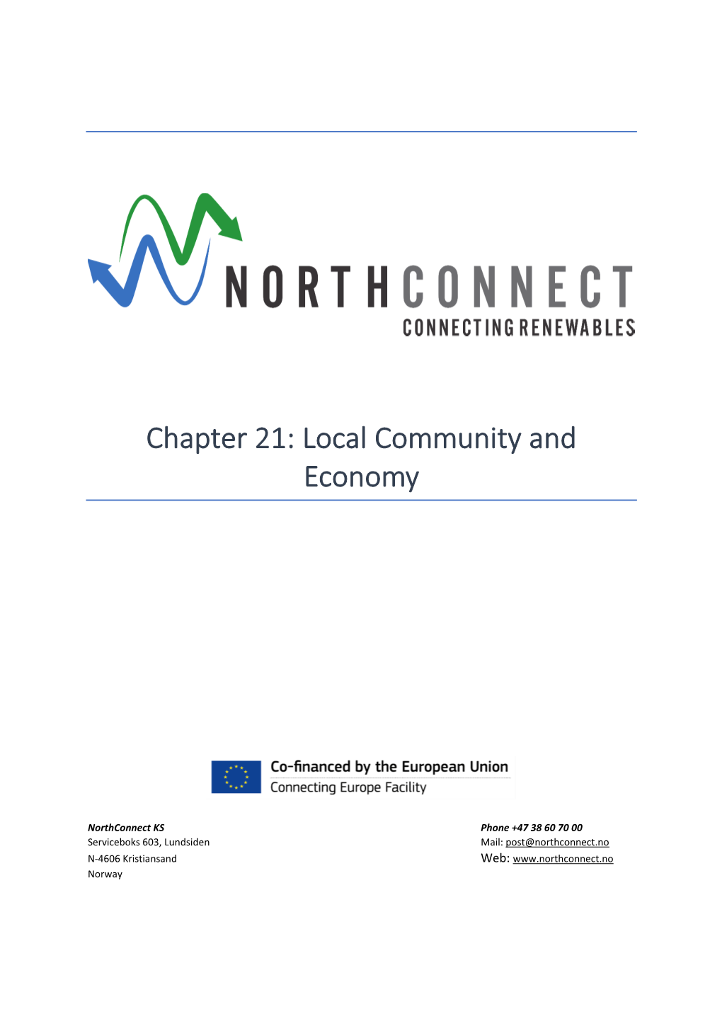 Chapter 21: Local Community and Economy