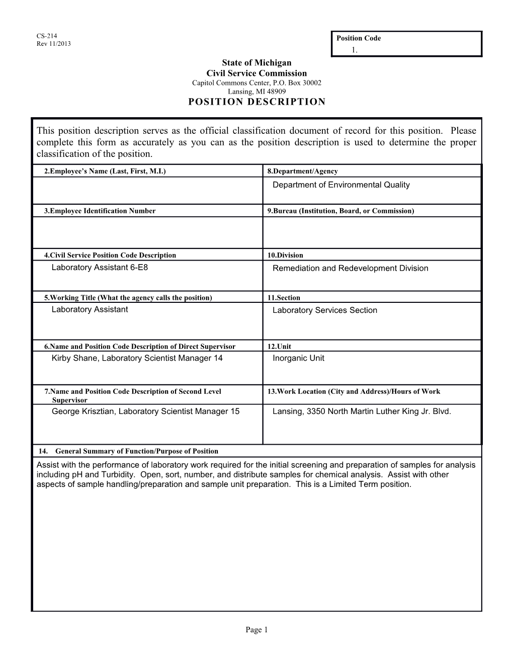 CS-214 Position Description Form s36