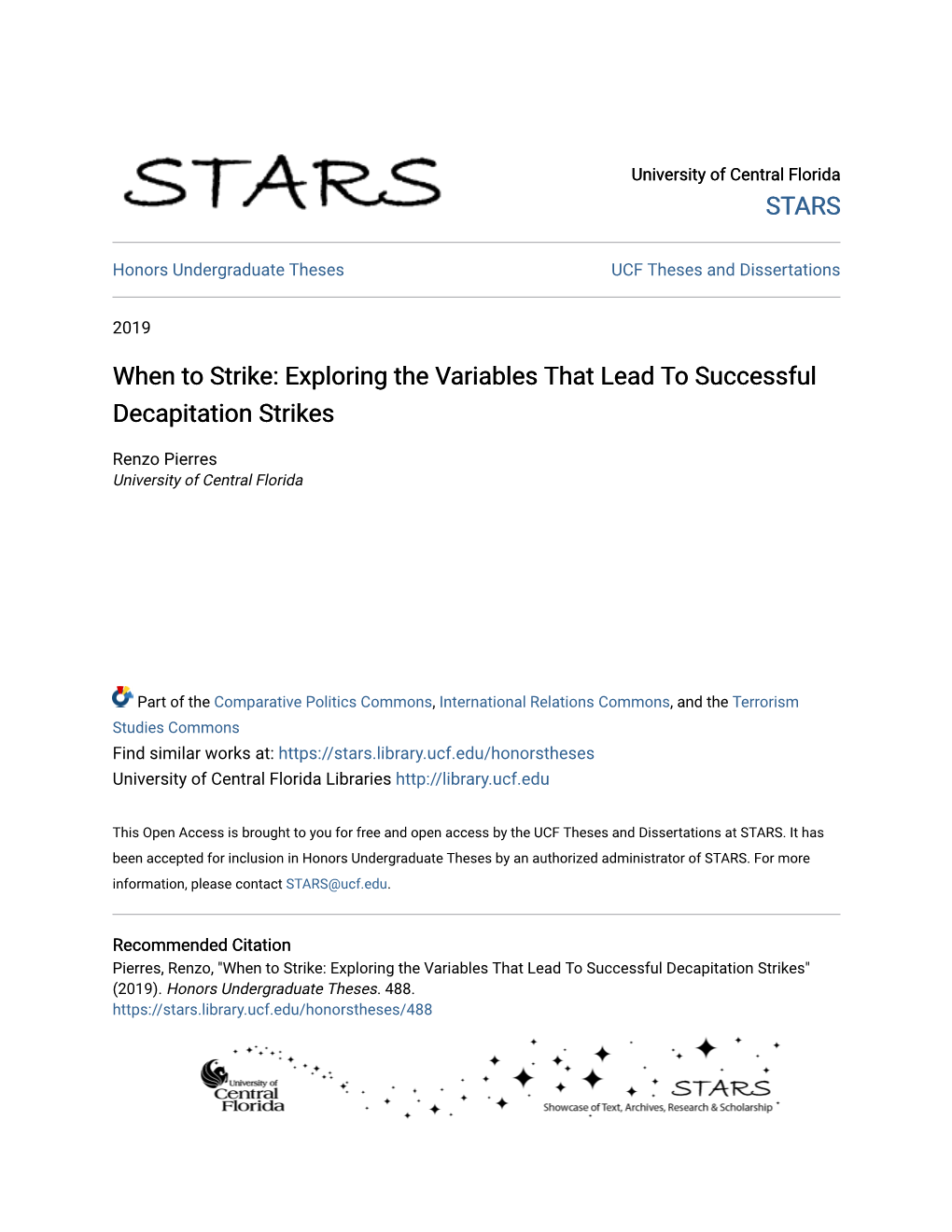 When to Strike: Exploring the Variables That Lead to Successful Decapitation Strikes